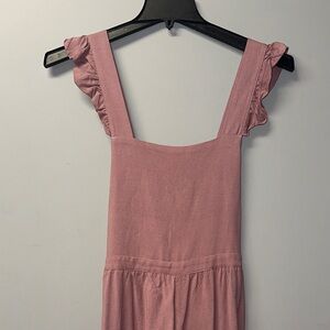 Heyson Dusty Rose Crisscrossed Jumpsuit
